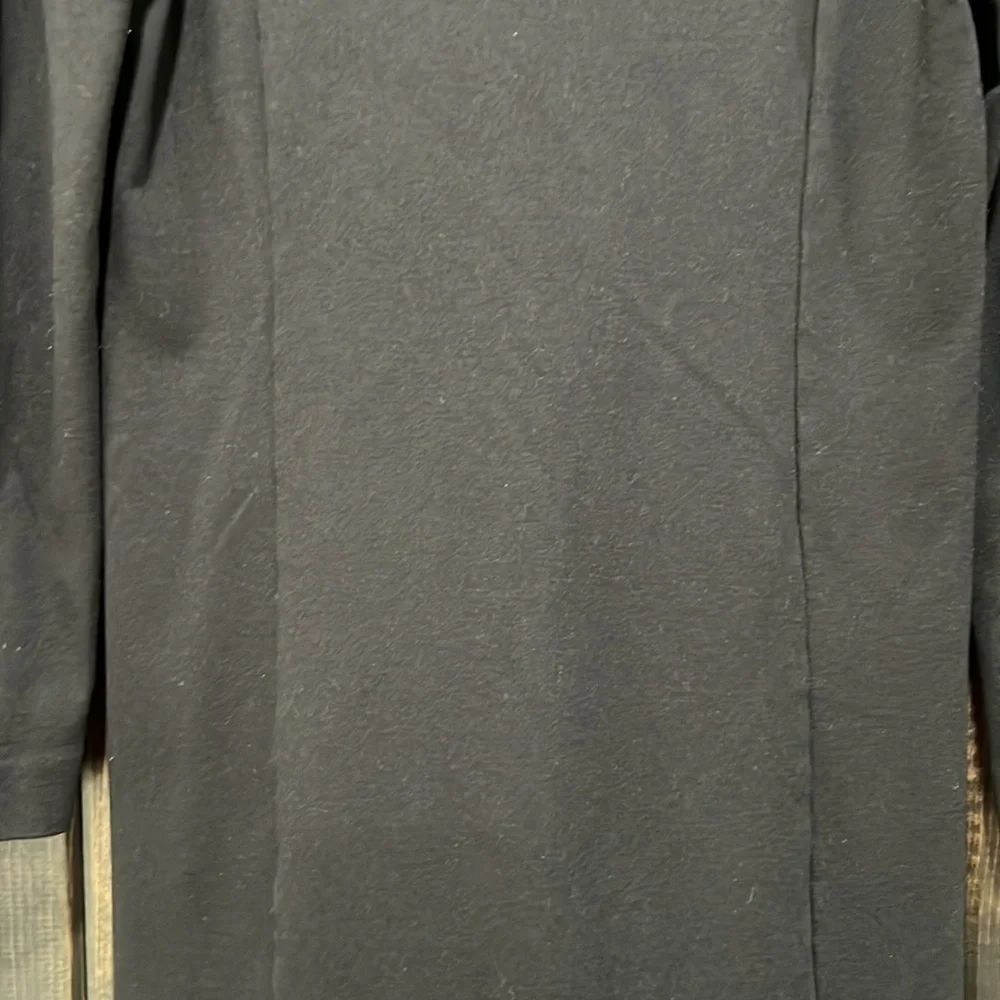 J. Crew Little Black Dress XS Long Sleeves Ponte Stretch Zipper Back LBD Neutral